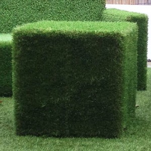 Artificial Grass Covered Cube