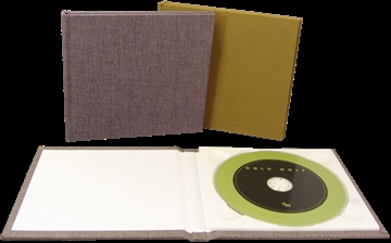 CDs in luxury hardback digipaks with linen or velvet covers