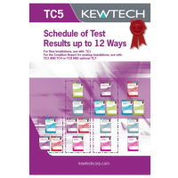 Kewtech TC5 Inspection and Test Schedule (12 ways)
