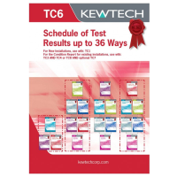 Kewtech TC6 Inspection and Test Schedule (36 ways)