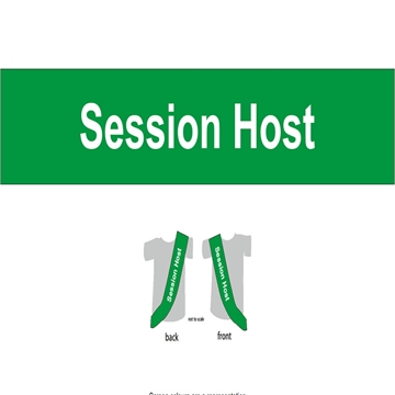 Custom Printed Sashes for Session Hosts