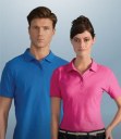 Polyester Polos-Contrast