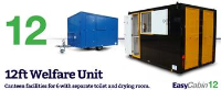 Mobile welfare unit with high security composite doors 
