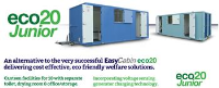 Eco friendly mobile canteen with separate toilet, drying room & office/storage for 10