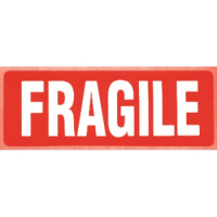 1000 Fragile Labels On A Roll 89 mm x 32 mm