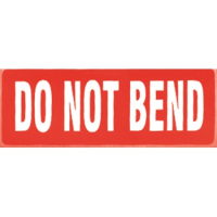 1000 Do Not Bend Labels On A Roll 89 mm x 32 mm