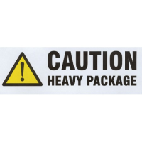 500 Caution Heavy Printed Labels On A Roll 148 mm x 50 mm