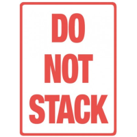 500 Do Not Stack Printed Warning Labels 108 mm x 79 mm