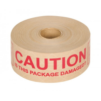 1 x Caution Damaged Reinforced Gummed Paper Tape