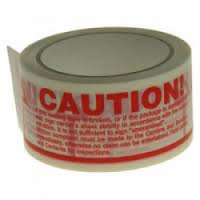 36 x Caution Print  Acrylic Polypropylene 48mm x 66m Packaging Tape