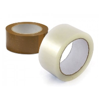 12 x Clear And Brown Acrylic Polypropylene 48mm x 66m Packaging Tape