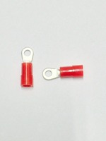 0.5mm-1.0mm M3 Ikuma Insulated Red Ring Terminals-101002