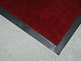 Barrier Mat, a rubber backed carpeted mat, sizes vary, up to 120 x 90cm.