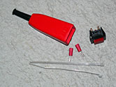 Spare red buzzer call button assembly, long type