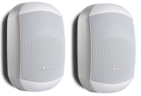 2 x Apart MASK6CT-W White 60Watt 16 Ohm / 100V Line Speaker - Wall mount with easy click mount bracket