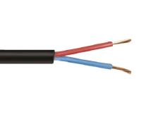 Flexible Speaker Cable - cut by the metre - 2 x 1.5mm Black x 1 Metre Long