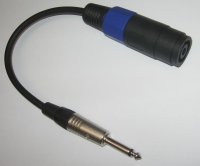 Jack Plug to Speaker Socket Adaptor (300mm) Speakon Compatible