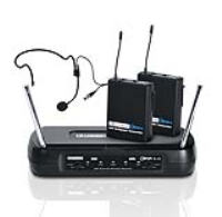 LD Systems ECO2x2 "DUAL USER" Headset UHF Wireless Microphone - Fixed frequency