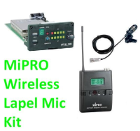 MiPRO Wireless Receiver and Lapel Microphone - suitable for MA705 / MA707/ MA708 / MA808 PA Systems