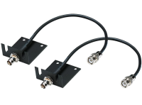 Pair BNC Aerial Socket Extensions for Rack Mount Wireless Microphone - including Audio Technica 2000 / 3000