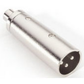 XLR Male Plug to Female Phono (RCA) Socket Adaptor 7857