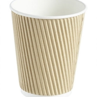 Takeaway Double Walled Ripple Paper Cups (Case of 500)