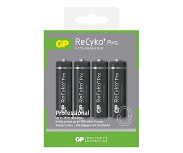 GP Batteries ReCyko+ Pro AA card of 4