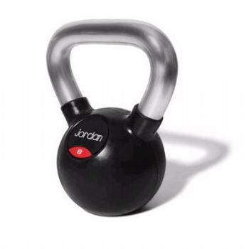 8Kg Rubber Kettlebell with Chrome Handle 
