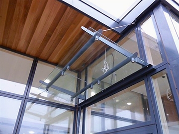 Wall Suspended Glass Canopies 