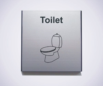 Aluminium Toilet Sign