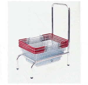Stacker for 19L Wire Baskets - Static, With Handle