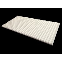 Mel-Acoustic Pyramid 40mm White Melamine Acoustic Foam Panel 600x1200