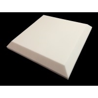Mel-Acoustic Tegular 75mm White Melamine Acoustic Foam Panel 600x600