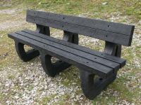 Colne 4 Seater garden bench moulded ends