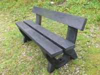 Clyde 3 seater bench - 100% recycled plastic