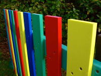 Multicoloured Fence Pales 