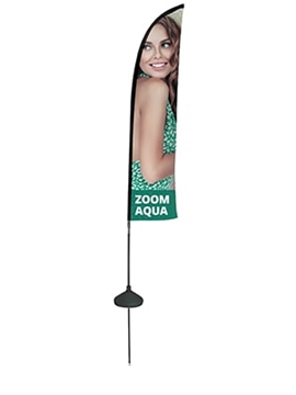 Zoom Aqua Flag Printing