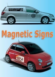 Magnetic Signs, magnetic vehicle stickers