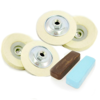 Angle Grinder metal polishing Kit 66 -  Felt Dishes for Polishing Metal to a Mirror Finish