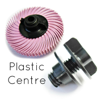 Mandrels for Radial Discs - Plastic Screw Centre For 50mm And 75mm Discs