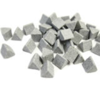 Ceramic Tumbling Media Triangles 7mm RXF Coarse grade for d-burring and pre-polishing (25KG)