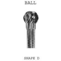 Ball Carbide Burrs - Radius (D-Shape)
