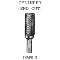 Cylinder Carbide Burrs (B-Shape End Cut)