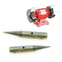 6" Bench Polisher / Grinder Heavy Duty BG150-XD/99 - Bench Polisher With Left And Right 13mm Hand Pigtail Tapers