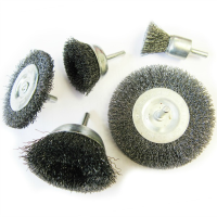 5 Assorted Wire wheels - on 6mm shank