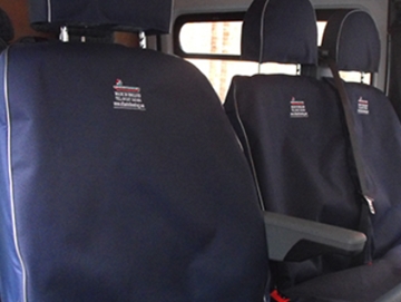 Multi-Colour Embroidered Logo Seat Covers