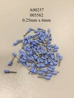 0.25mm x 12mm Insulated Blue Ferrules A00297 / 005574