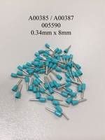 0.34mm x 8mm Insulated Turquoise Ferrules A00385 /