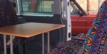 Fitted Interior Table Custom Vehicle Conversion