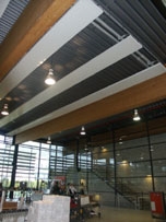 Lightweight radiant heating panels for Sports halls